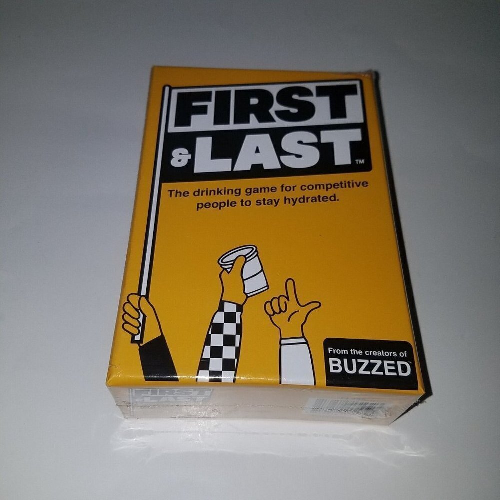 NEW First & Last Drinking Game Cards Adult 21+ FACTORY SEALED